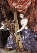 Giovanni Lanfranco Venus Playing the Harp Spain oil painting artist